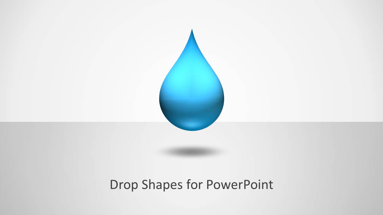 Drop Shapes for PowerPoint SlideModel