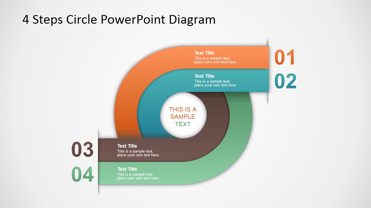 4 Steps Circle PowerPoint Diagram SlideModel