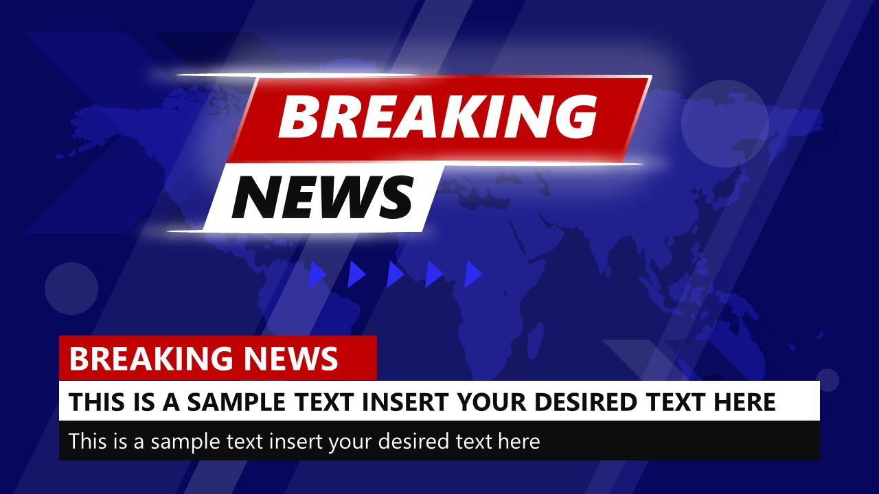 Breaking News PowerPoint Template Slides SlideModel