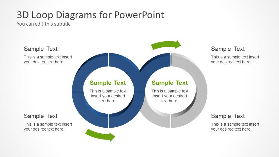 3D Loop Diagrams For PowerPoint SlideModel