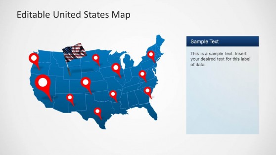 Us Map For Powerpoint Editable Us Map