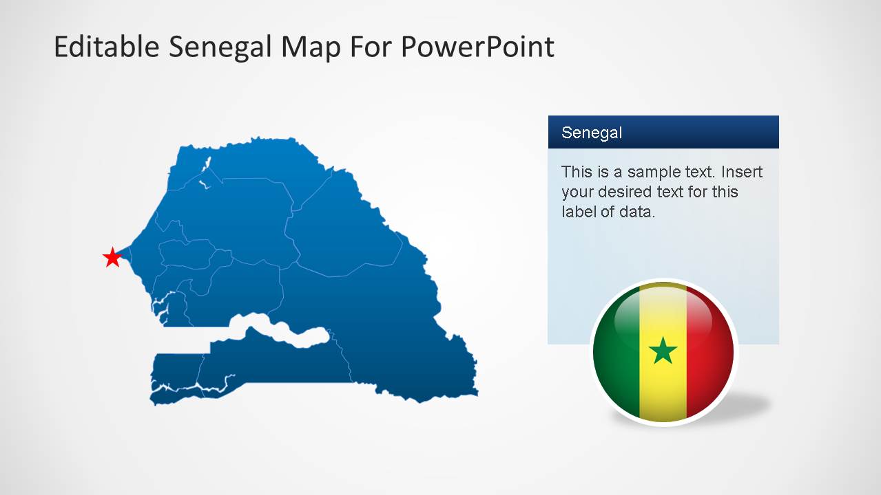 Senegal Editable Map Powerpoint Template Slidemodel Senegal Editable Map Powerpoint Template Slidemodel