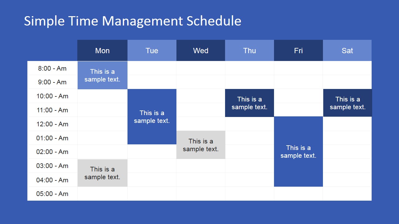 Embedding Weekly Schedule And Timelines In Powerpoint 6175