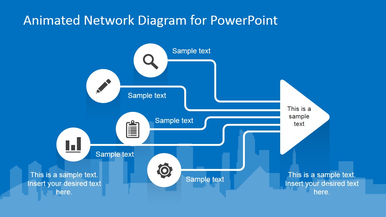 Animated Network Diagram PowerPoint Template - SlideModel