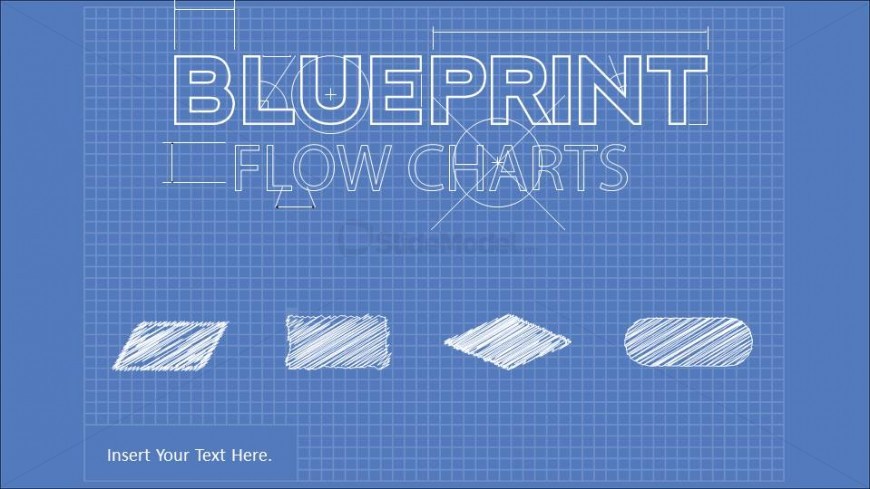 Blueprint Flowcharts Front Page With Vector Title Slidemodel My XXX