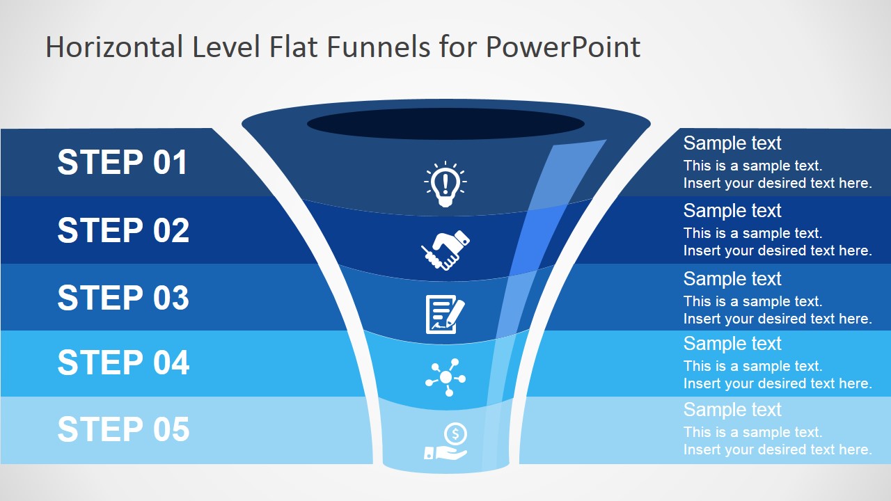 Free Flat Funnel PowerPoint Template SlideModel