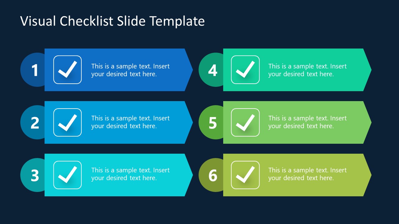 Free Visual Checklist Diagram For Powerpoint Presentation Slidemodel