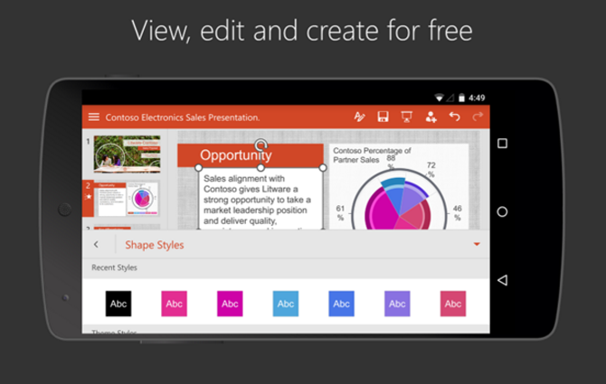 application powerpoint android