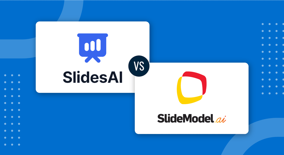 Cover for SlideModel AI vs SlidesAI comparison guide