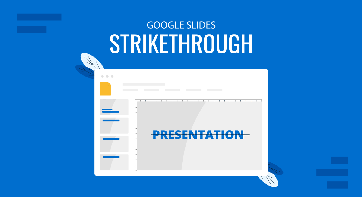 Cover for How to Use Google Slides Strikethrough Text