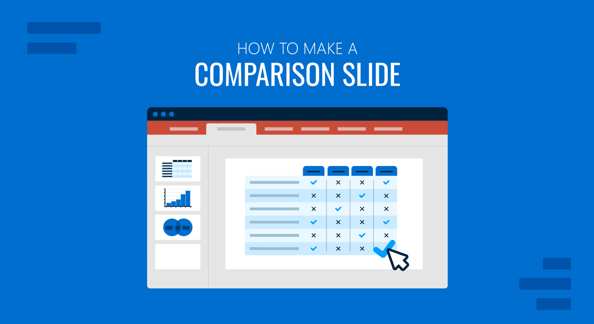 Cover for How to Make a Comparison Slide with SlideModel templates