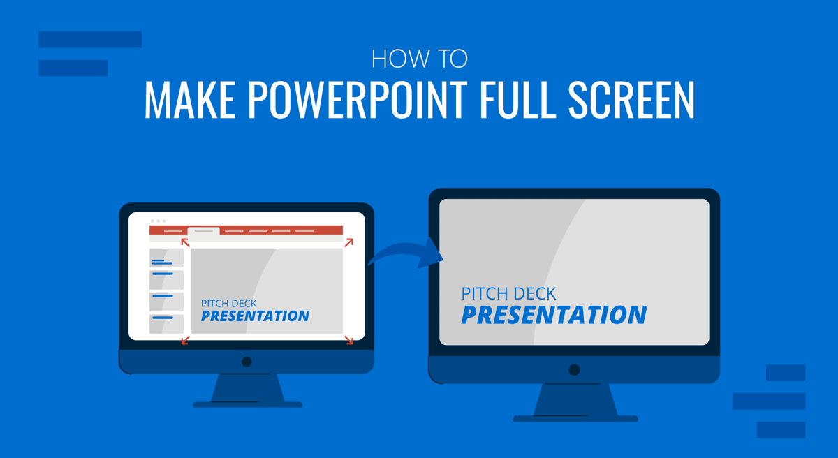 Cover for how to make PowerPoint full screen