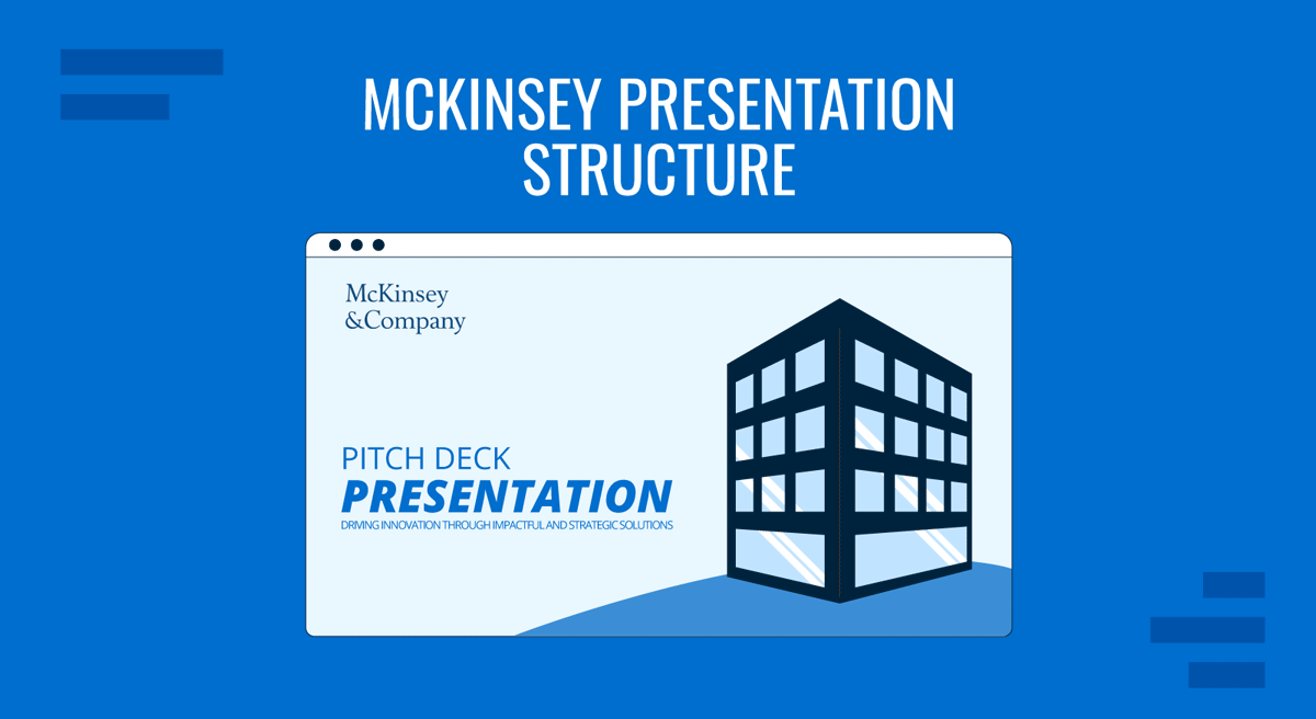 Cover for McKinsey presentation structure guide by SlideModel