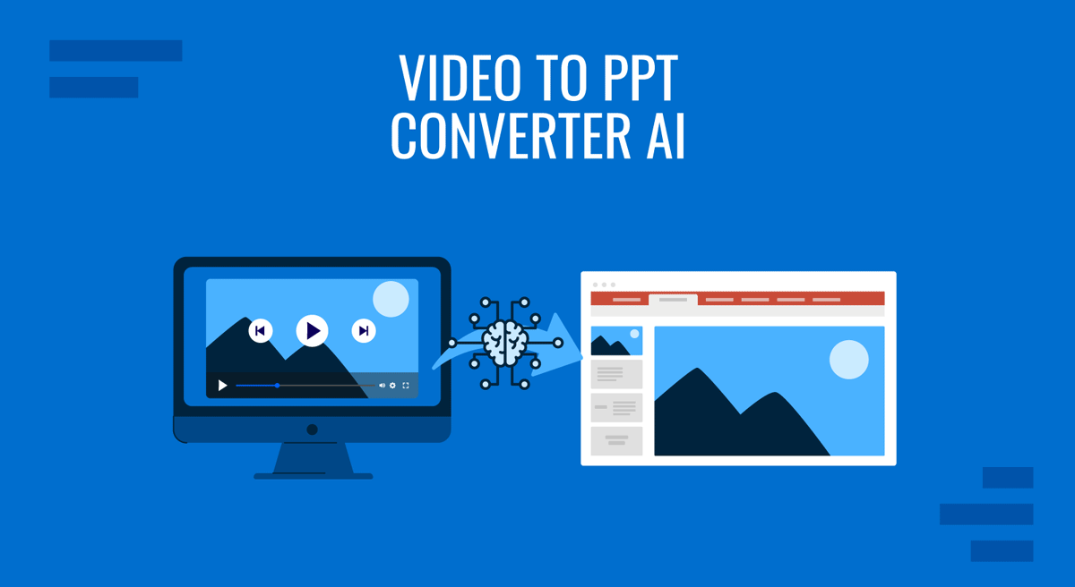 Cover for Video to PPT Converter AI with SlideModel AI