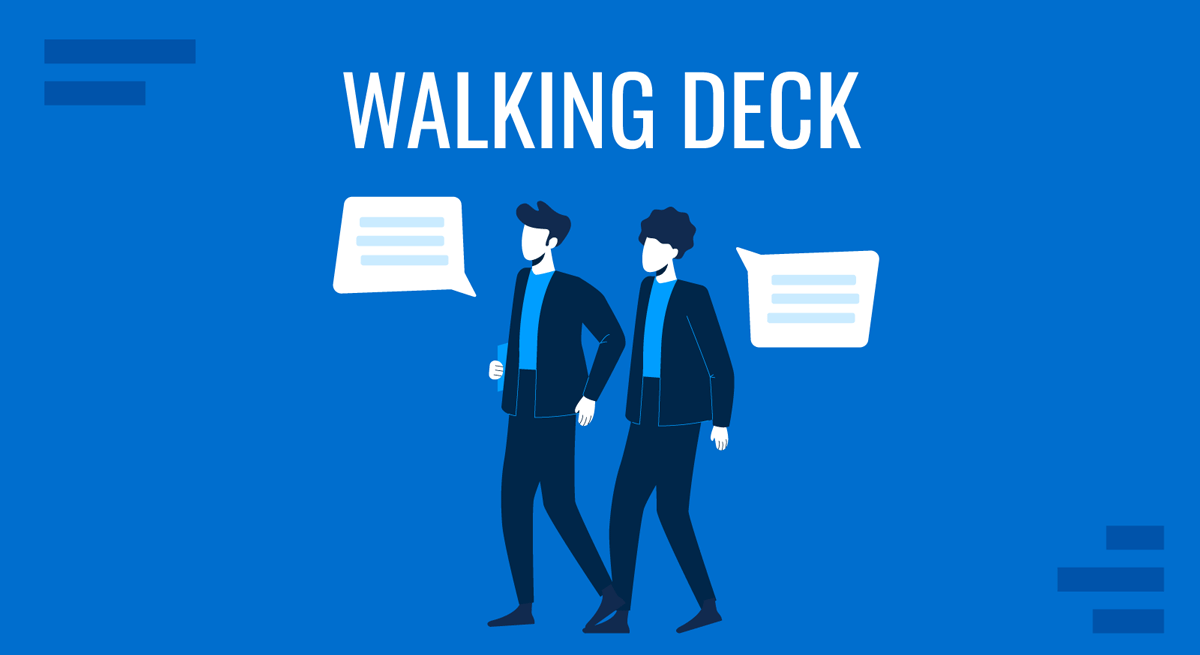 Walking deck presentation guide by SlideModel