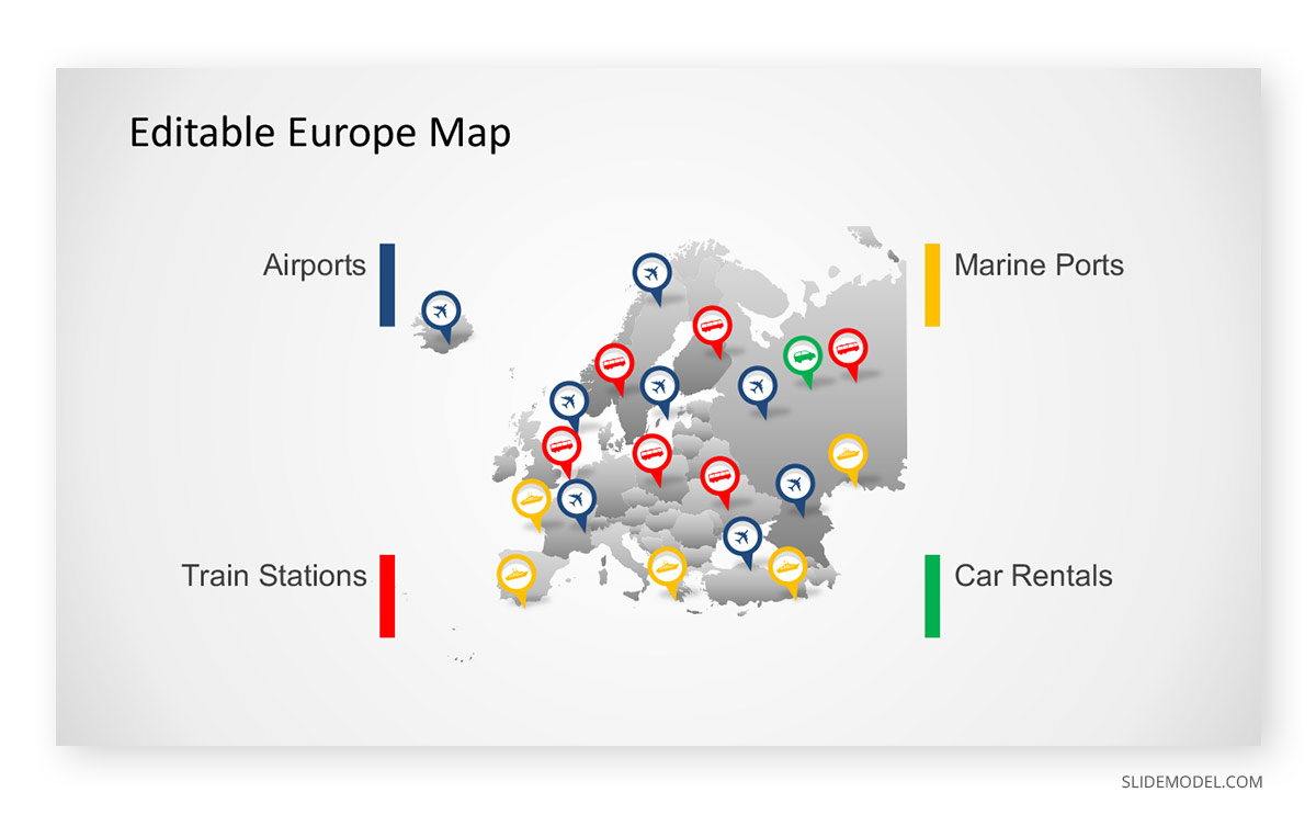 Editable Europe Map PowerPoint Template Editable Europe Map PPT Template