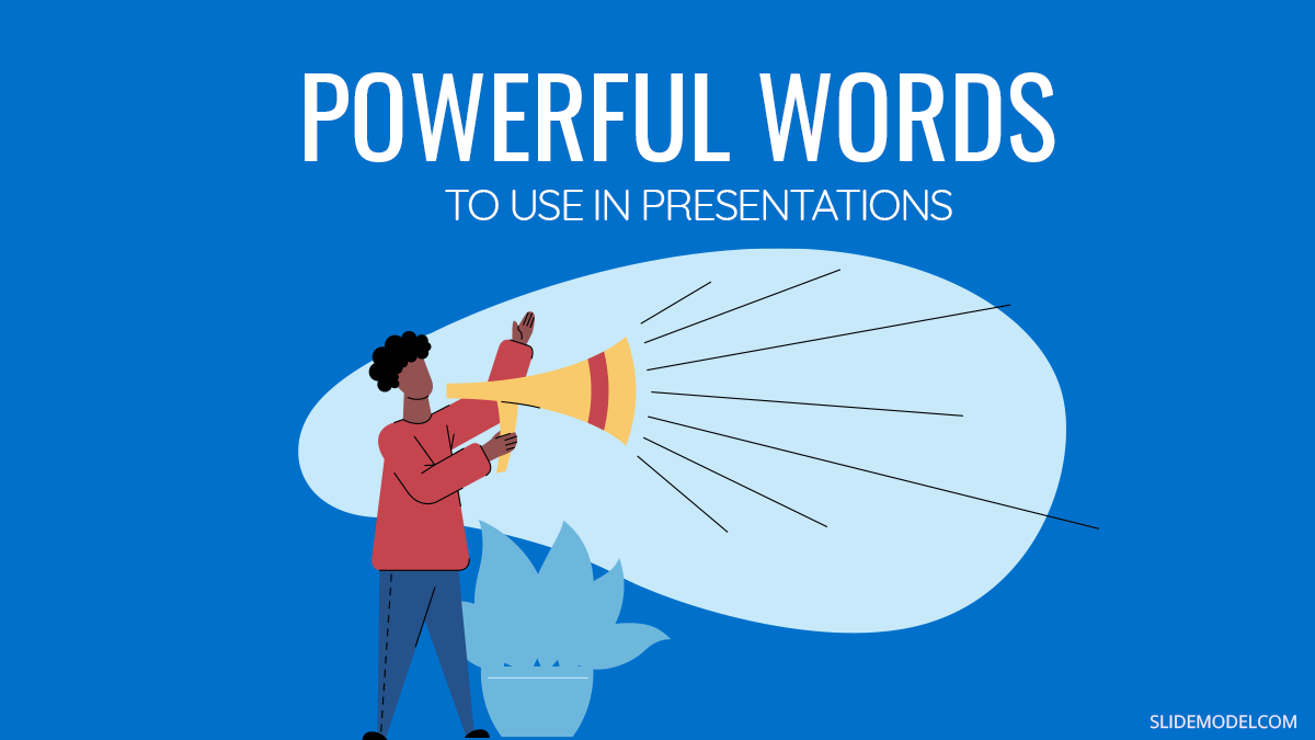 Powerful Words to Use in Presentations: Ultra Long List PPT Template