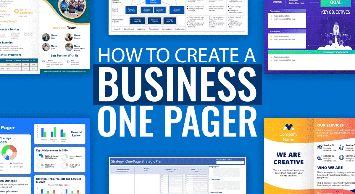 One Pager Powerpoint Examples
