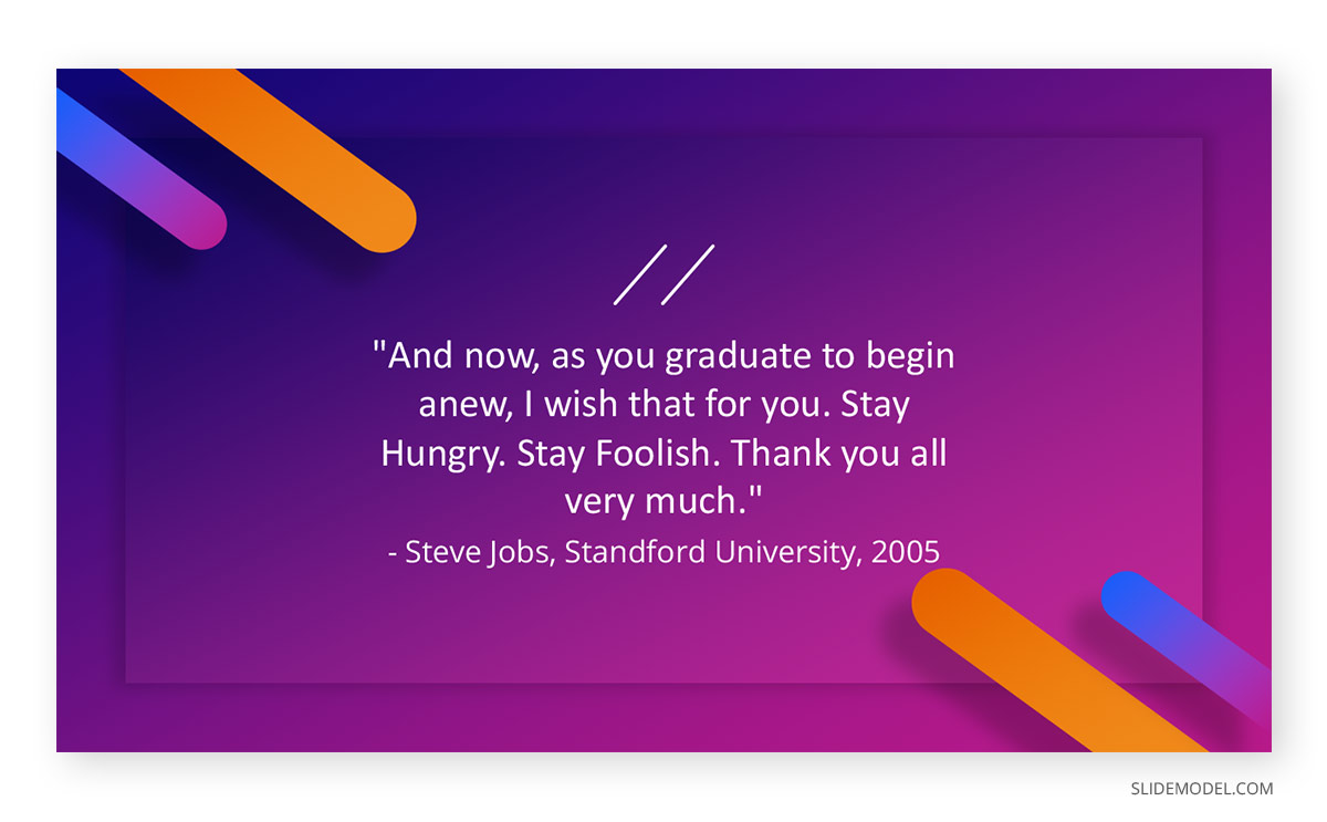 Graduation Speech Steve Jobs PPT Template Graduation Speech Steve Jobs Quotes PPT Template