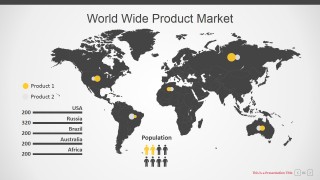 Editable Worldmap for PowerPoint Infographics