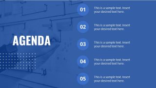 Vendor Management Layout - Agenda Slide