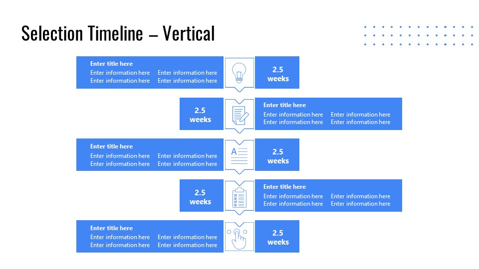 Infographic Diagram for Showing Selection Timeline of Vendors