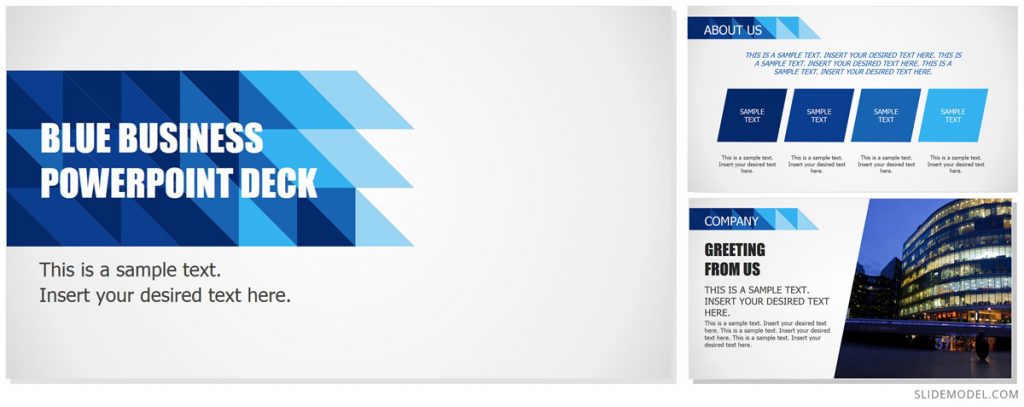 Blue Business PowerPoint Theme Blue Business PowerPoint Deck