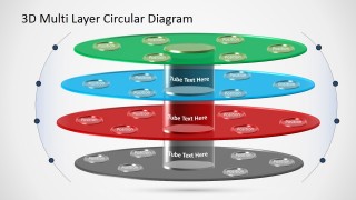 PPT Template with Circular 3D Layers