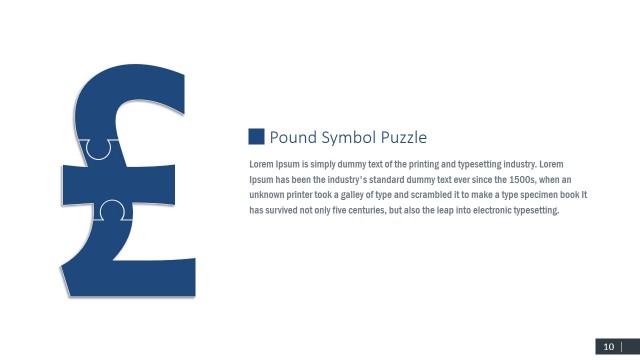 Pound Puzzle PPT Templates