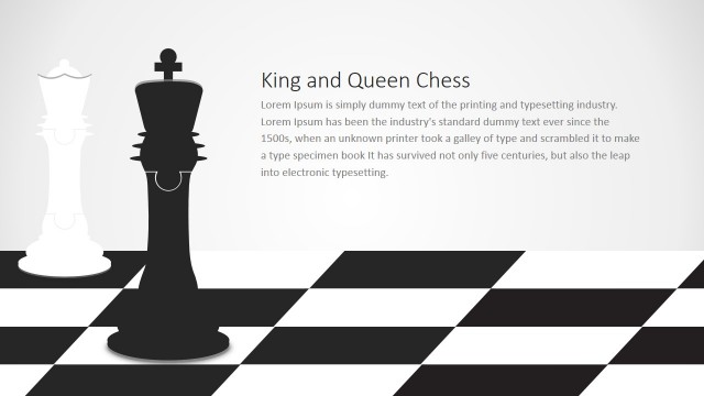 Chess Jigsaw Pieces King and Queen