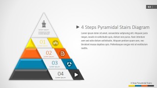 PPT Flat Diagram 4 Steps