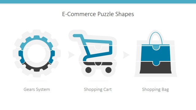 PowerPoint Themes ECommerce Puzzle Shapes