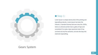 PowerPoint Shapes First Segment Gear Jigsaw