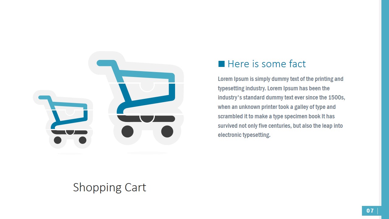 Shopping Cart PowerPoint Shapes