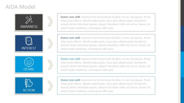 AIDA Model Matrix for PowerPoint