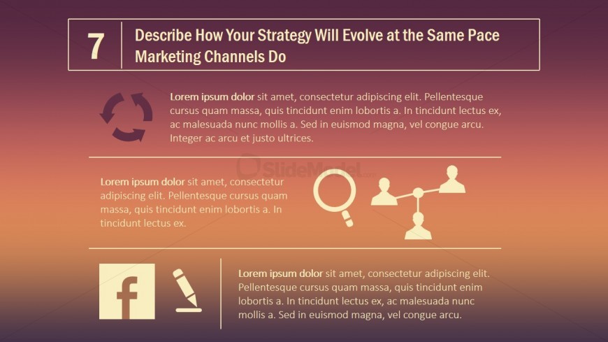 PPT Template Content Marketing Channels