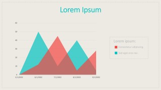 PPT Area Chart Vintage Style