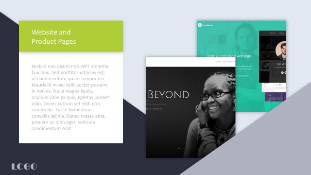 Website And Product Pages For PowerPoint