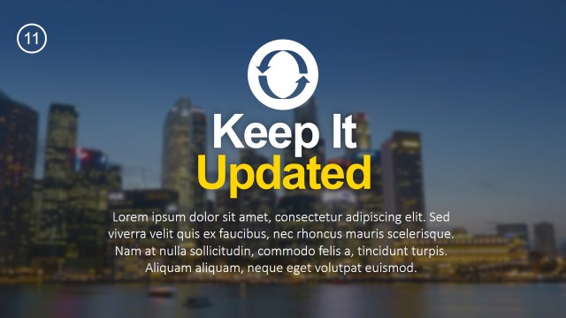 City PowerPoint Theme Background Photo