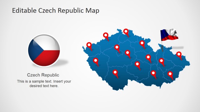 Czech Republic PowerPoint Map