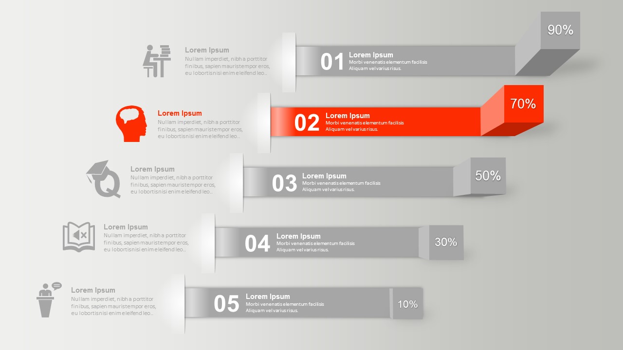 Data Driven 3D Infographic For Powerpoint