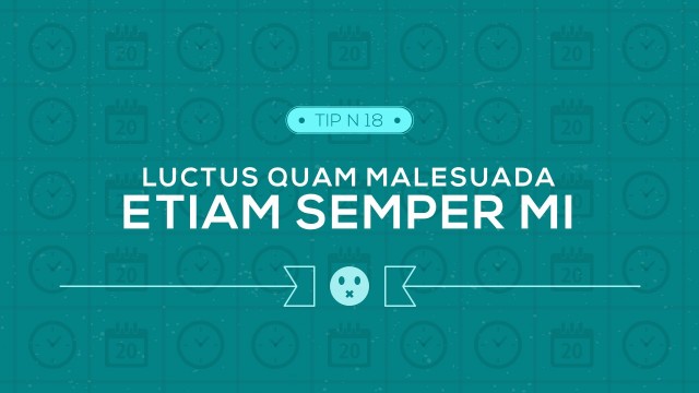 Flat Banner With Clock PowerPoint Icons