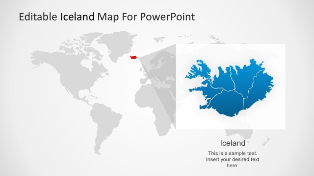 Accurate Iceland Map In PowerPoint Shapes Illustrations