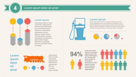 Creative Logistics Percentage Chart PowerPoint Vectors