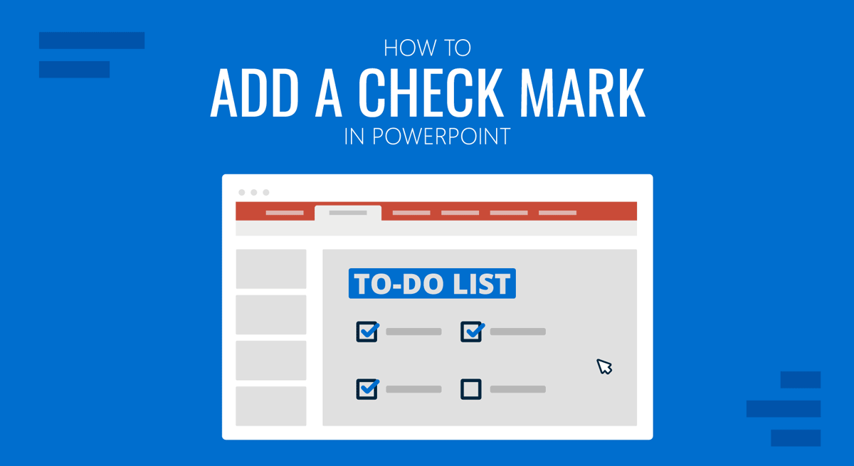 Cover for how to add a check mark in PowerPoint