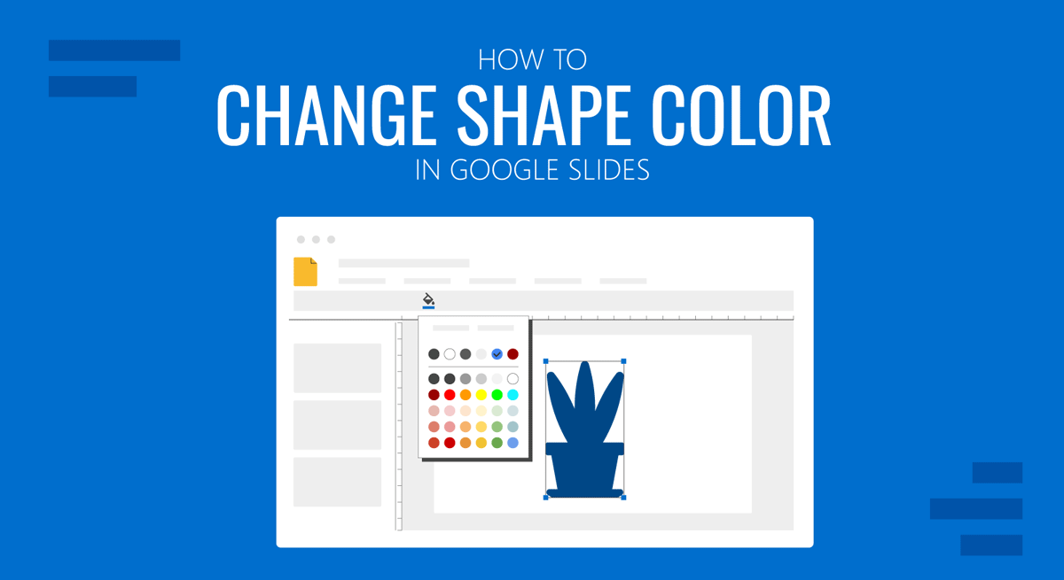 Cover for how to change shape color in Google Slides