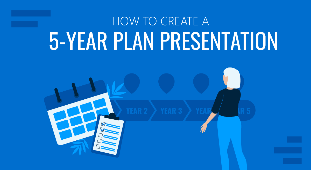 cover for how to create a 5 year plan presentation for career development