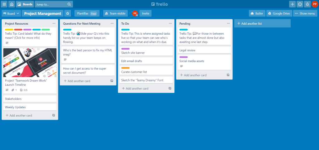 Trello Board to Google Slides