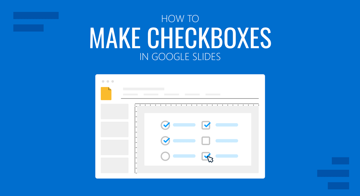 cover for how to make checkboxes in Google Slides