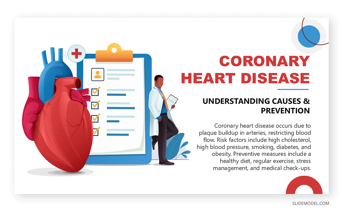 Cardiology medical slide example